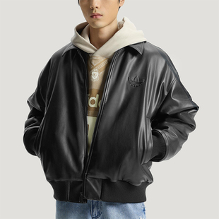 Adidas/阿迪达斯正品三叶草男士日常翻领休闲宽松耐穿外套IA7525