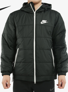 Nike/耐克正品冬季男子舒适连帽保暖梭织运动棉服外套 BV4684