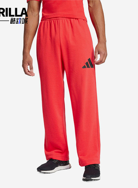 Adidas/阿迪达斯正品ESSENTIALS直筒男红色经典休闲休闲裤JF3601