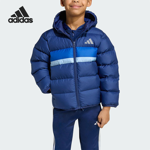Adidas/阿迪达斯正品LK SD JKT小童休闲保暖运动连帽棉服JW2453