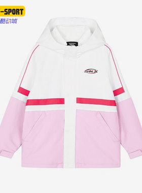 Skechers/斯凯奇正品春季SKX经典联盟系列儿童连帽外套P122G015