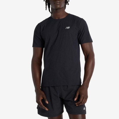 New Balance新百伦正品男跑步圆领休闲运动短袖T恤MT51208-BK
