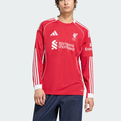 Adidas/阿迪达斯正品LIVERPOOL男士运动足球透气比赛长袖JV6456