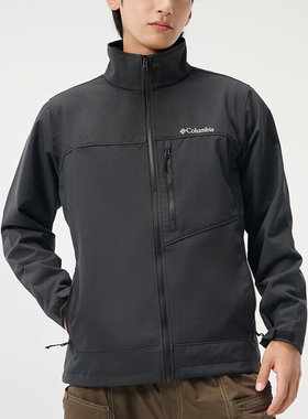 Columbia/哥伦比亚正品新款男士拉链立领软壳夹克WE2664010