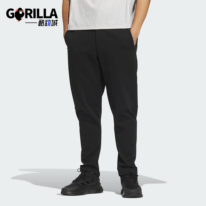 Adidas/阿迪达斯正品25年春季新款男士保暖休闲直筒裤JZ4190