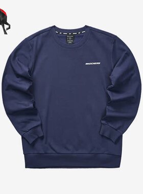 Skechers/斯凯奇正品秋季男子运动休闲时尚简约圆领卫衣 L323M099