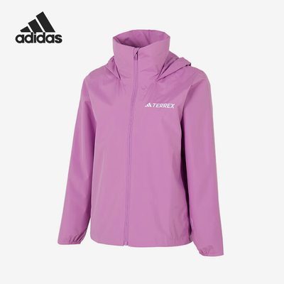 Adidas/阿迪达斯正品春秋女士跑步训练休闲防水运动夹克JY0481