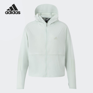 Adidas/阿迪达斯JACKET女子凉感轻薄帽檐面罩外套IW9432