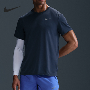 DV9316 Nike 运动透气圆领套头跑步短袖 2025男士 437 耐克官方正品