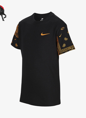 Nike/耐克正品Sportswear大童腰果花运动短袖T恤FJ7234-010