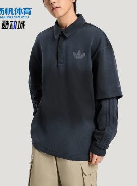 Adidas/阿迪达斯正品三叶草男士休闲假两件运动宽松POLO衫KR5053