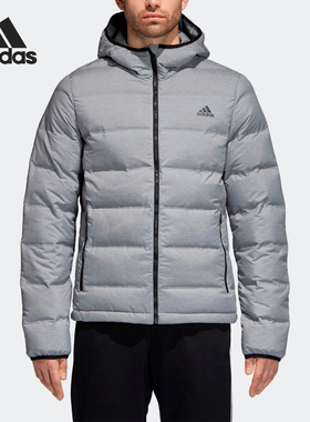 Adidas/阿迪达斯正品当季男子新款保暖连帽运动服夹克 DZ6257