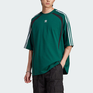 三叶草男子宽松透气运动短袖 T恤IW3638 阿迪达斯正品 Adidas