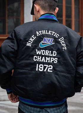 Nike耐克冬季新款棉服男子厚款外套防风保暖运动夹克正品立领上衣