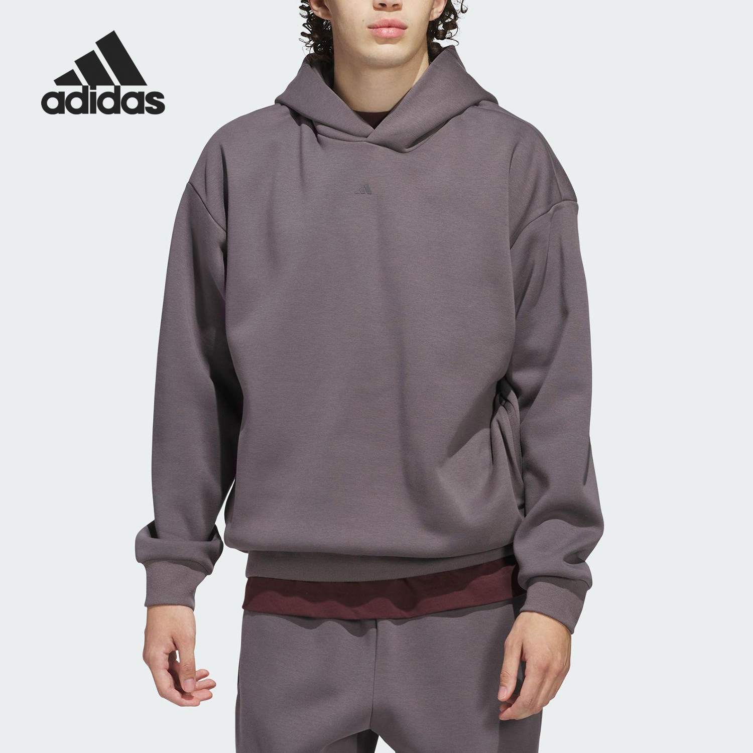 Adidas/阿迪达斯正品ADI BB FL HOODY情侣运动连帽卫衣JL6873