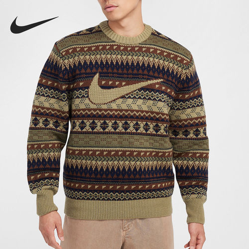 Nike/耐克正品当季新款男士圆领保暖复古卫衣FZ0126-276