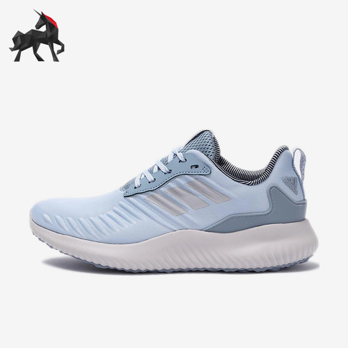 Adidas/阿迪达斯正品Bounce新款女蓝白色经典低帮鞋跑步鞋BW0691