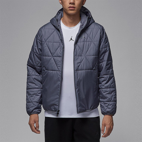 Nike/耐克正品Jordan男士运动拒水连帽保暖休闲棉服FZ3163-075