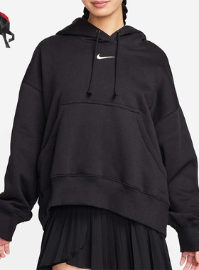 Nike/耐克正品秋冬新款女士保暖针织加绒连帽卫衣DQ5859-010