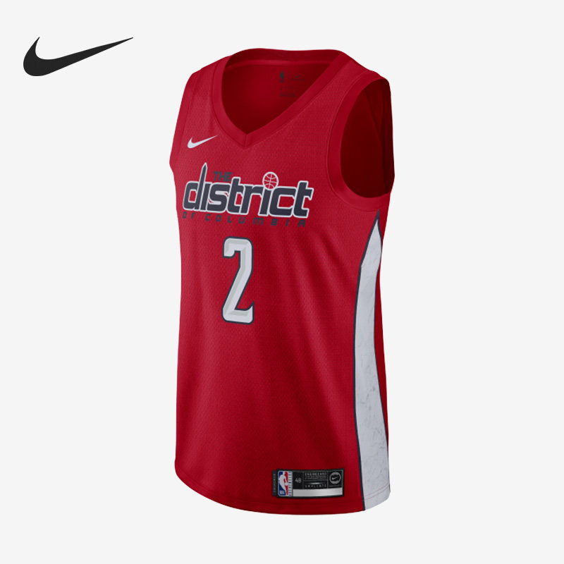 Nike/耐克正品NBA华盛顿奇才队男子运动2号球衣BQ1179-657