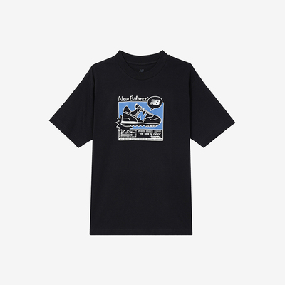 New Balance/NB正品夏季新款男子透气潮流运动短袖T恤MT41593-BK