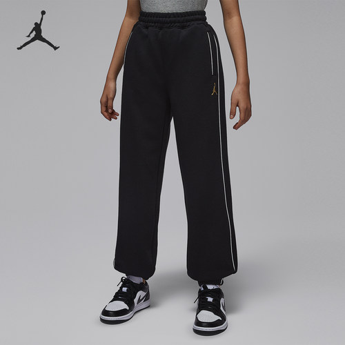 Nike/耐克正品JORDAN大童休闲运动束脚刺绣针织长裤IR8008-010