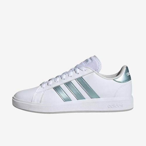 Adidas阿迪达斯正品GRAND COURT女士系带圆头低帮滑板板鞋JH9384
