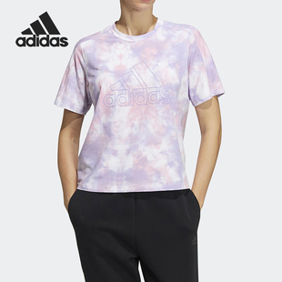 阿迪达斯正品 女子运动T恤 ALLOVER HF2490 TIME Adidas