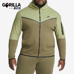 复古夹克外套CU4489 Nike 拉链连帽休闲经典 春秋男士 334 耐克正品