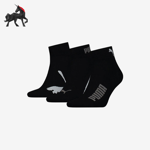 PUMA/彪马正品UNISEX QUARTER 3P APAC男女针织短筒袜907881-02