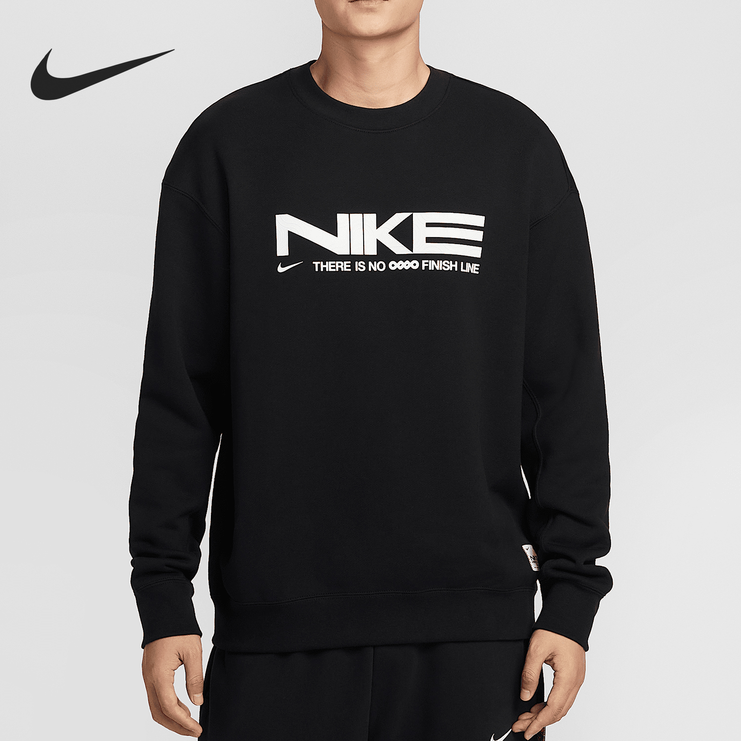 Nike/耐克正品Premium 男士圆领薄绒运动字母卫衣IB5450-010