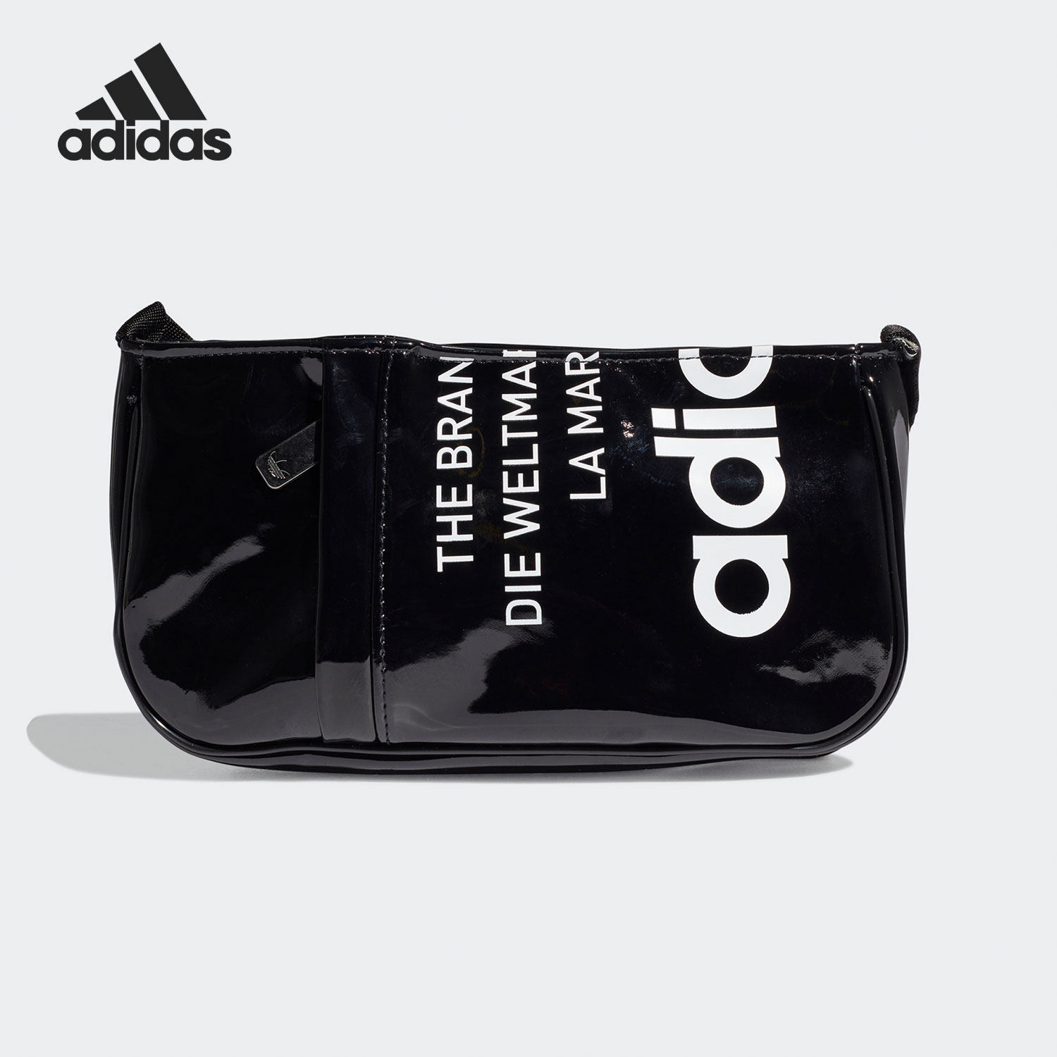 Adidas/阿迪达斯正品男女时尚漆皮亮面休闲运动单肩包GN4450