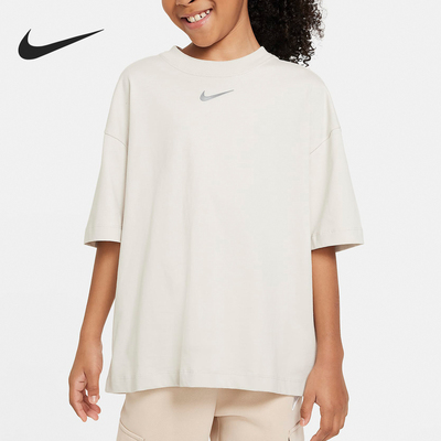 Nike/耐克正品夏季大童圆领宽松休闲运动短袖T恤FN9692-072