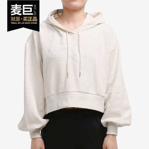 彪马女子短款连帽运动卫衣