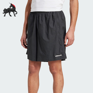 阿迪达斯正品 足球风简约短裤 WOVEN 复古经典 JX3081 SHT男士 Adidas