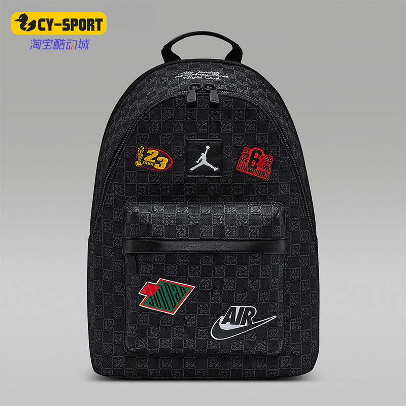 Nike/耐克正品JORDANMonogram新款男黑色经典双肩背包IQ3202-010