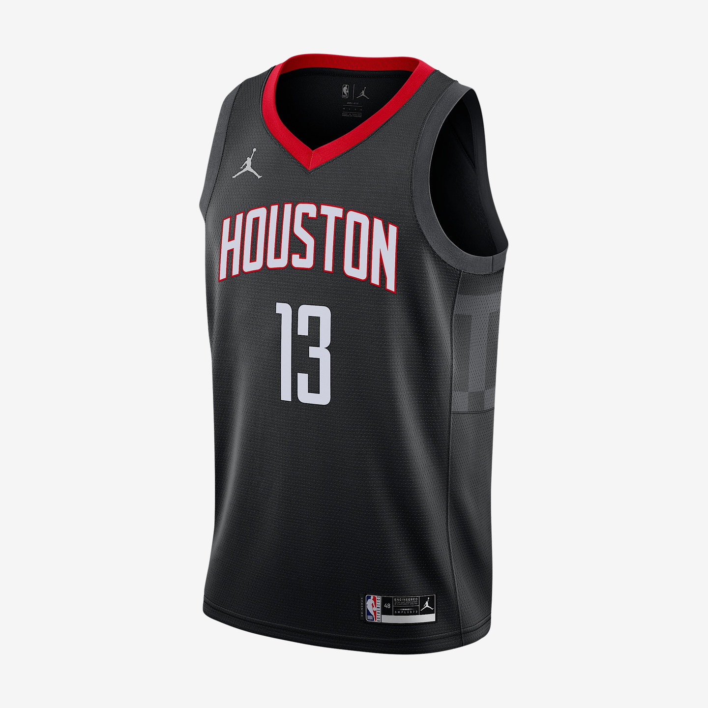 Nike耐克正品JordanNBA火箭哈登男款球迷版背心篮球CV9478-016