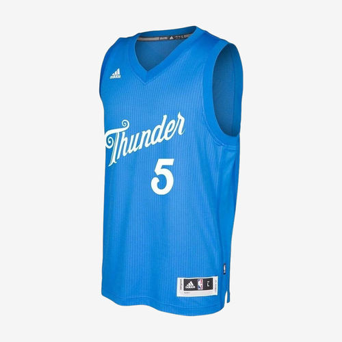 Adidas阿迪达斯正品NBA雷霆队奥拉迪波男球迷版V领篮球服CC1639