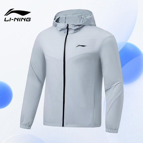Lining/李宁正品跑步系列男子冰感舒适防晒休闲运动外套AFDT185
