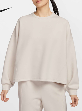 Nike/耐克官方正品运动女士圆领简约套头卫衣套头衫HQ8194-104