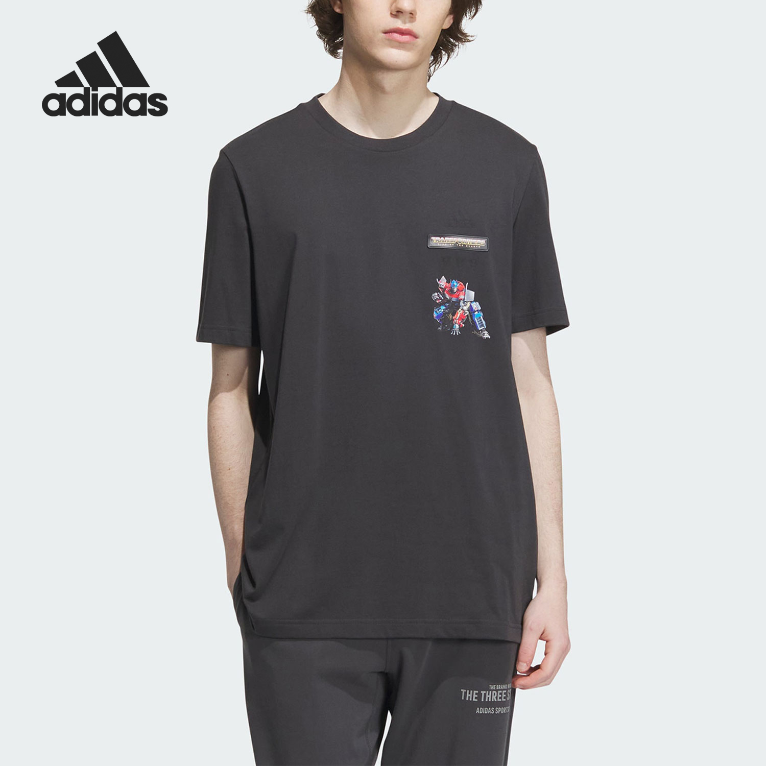 阿迪达斯男士运动短袖T恤