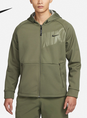 Nike/耐克官方正品新款男士运动休闲针织加绒连帽外套FN3057-222
