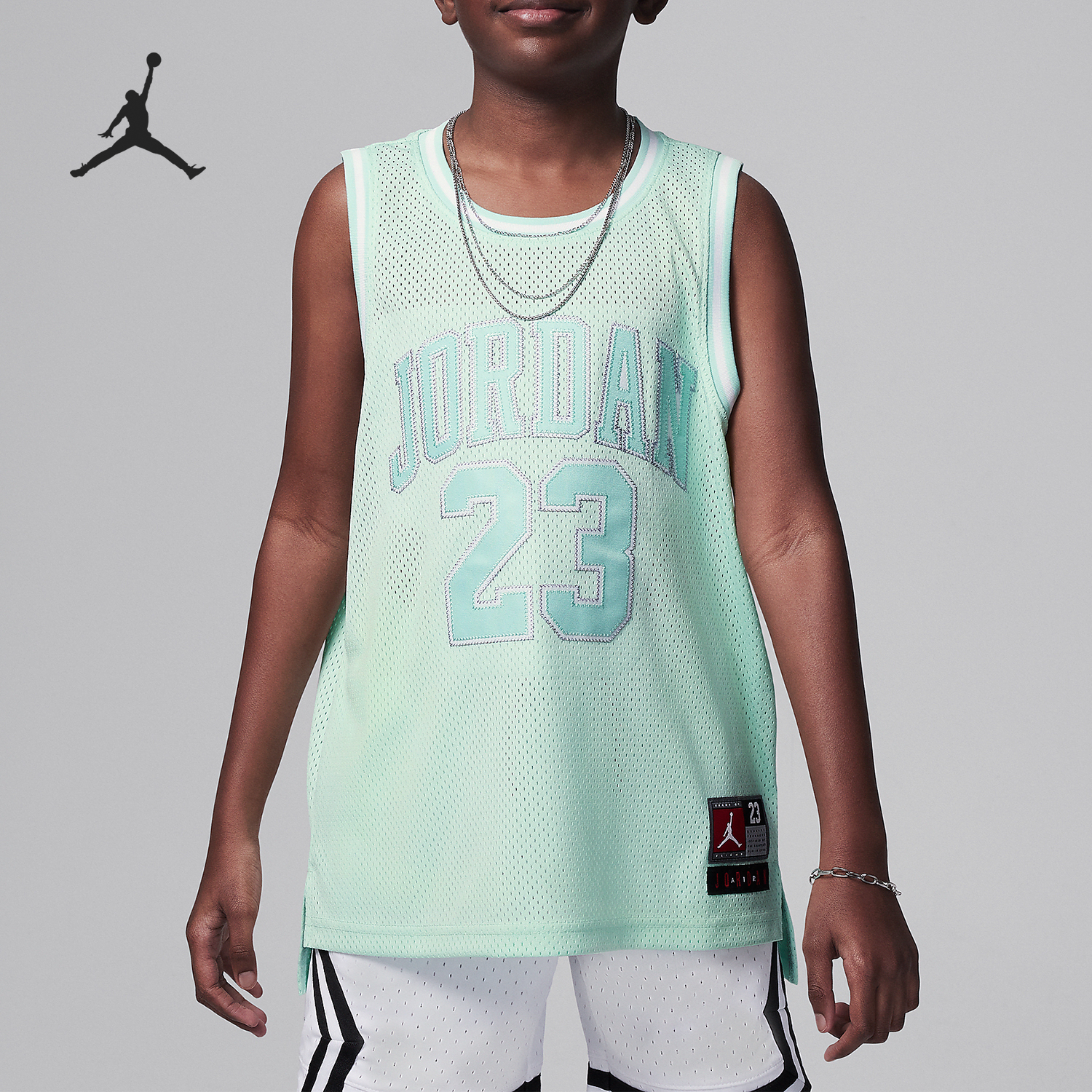 Nike/耐克正品Jordan 23 大童夏季圆领无袖球衣DX8461-312