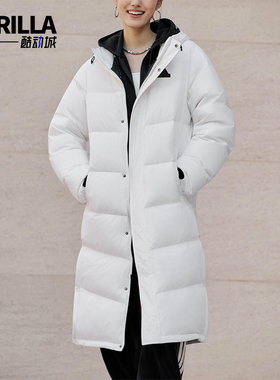 Adidas/阿迪达斯正品2025男女休闲户外运动保暖长款羽绒服KF6745