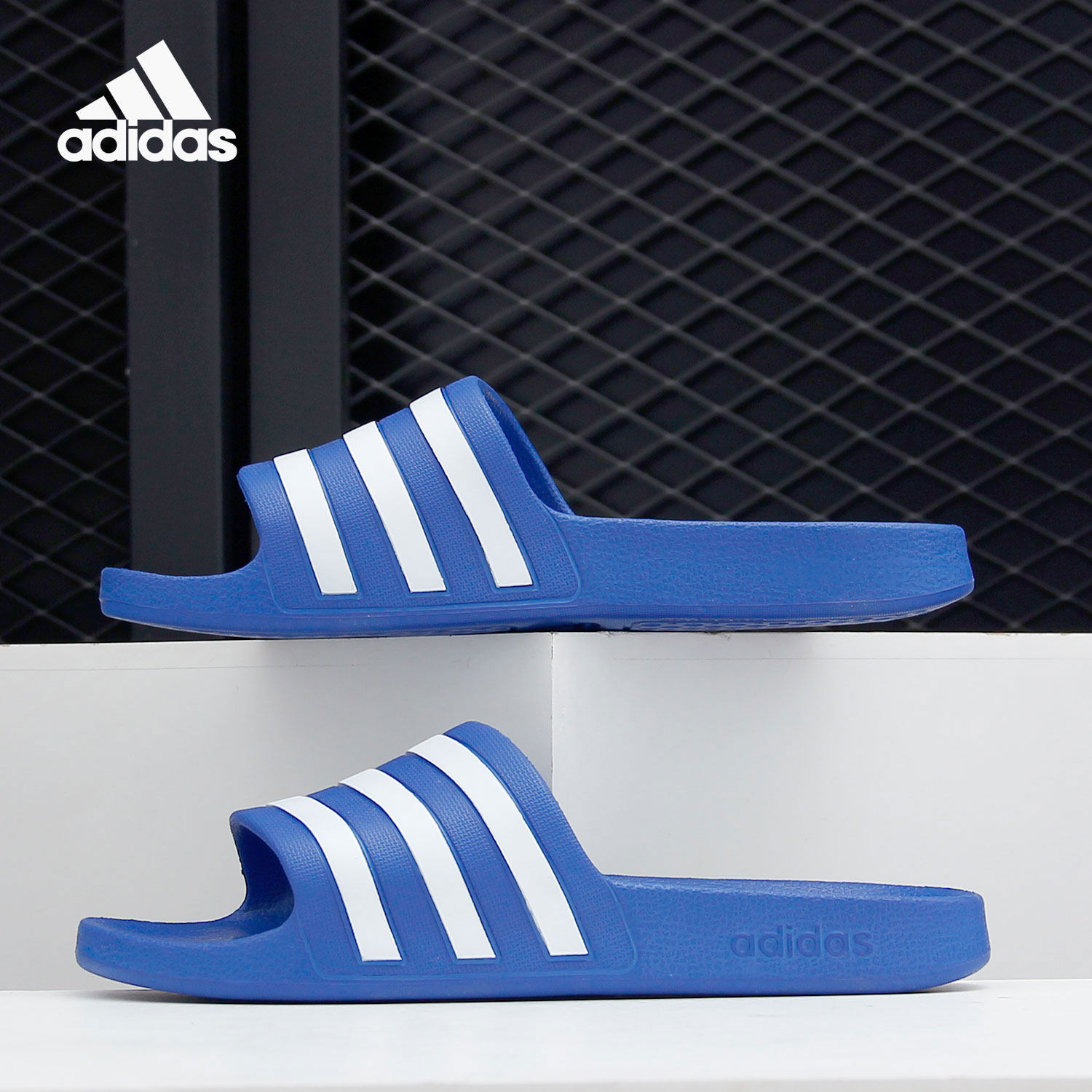 adidas/阿迪达斯官方正品男女cloudfoam游泳运动凉鞋拖鞋eg1605