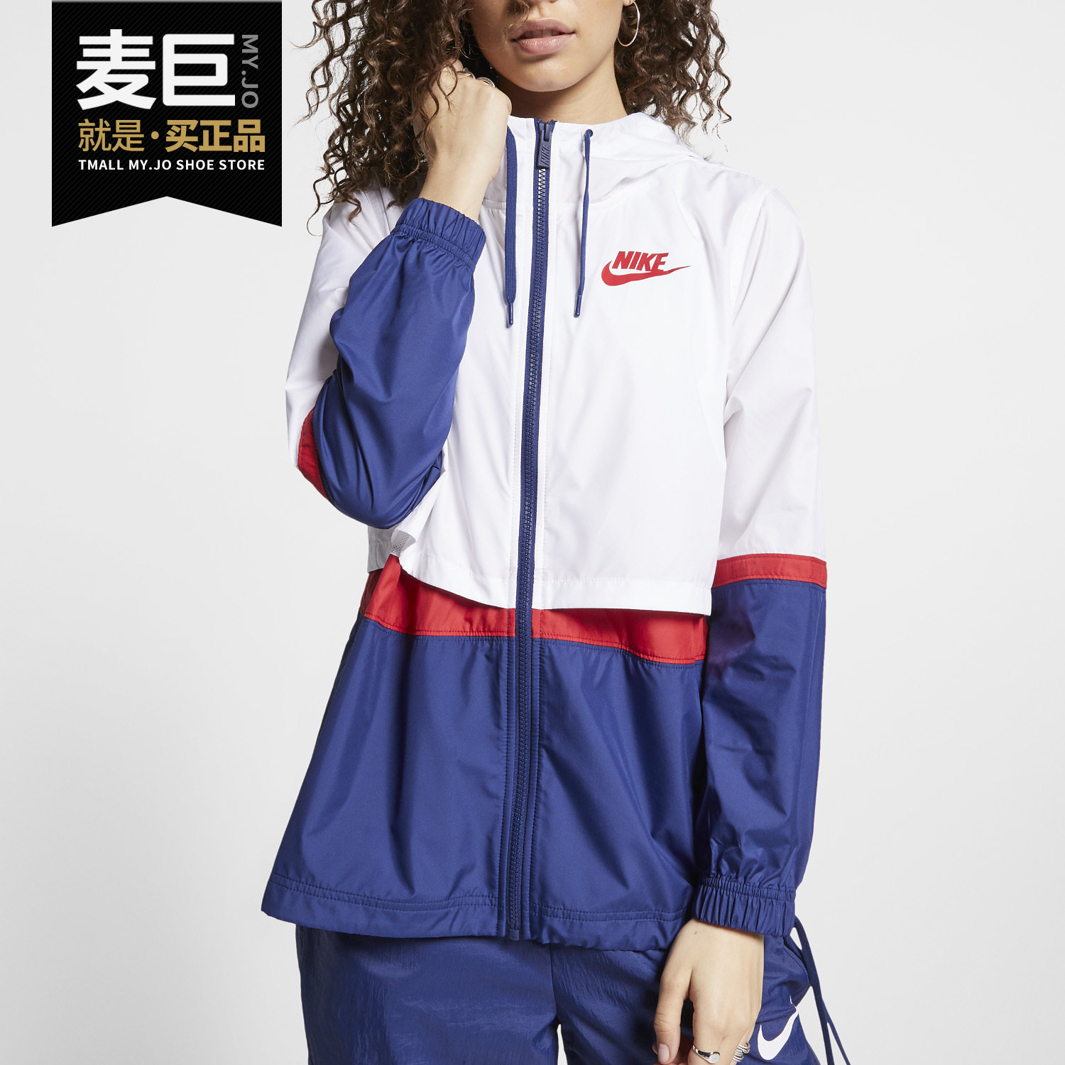 耐克新款运动休闲夹克连帽外套