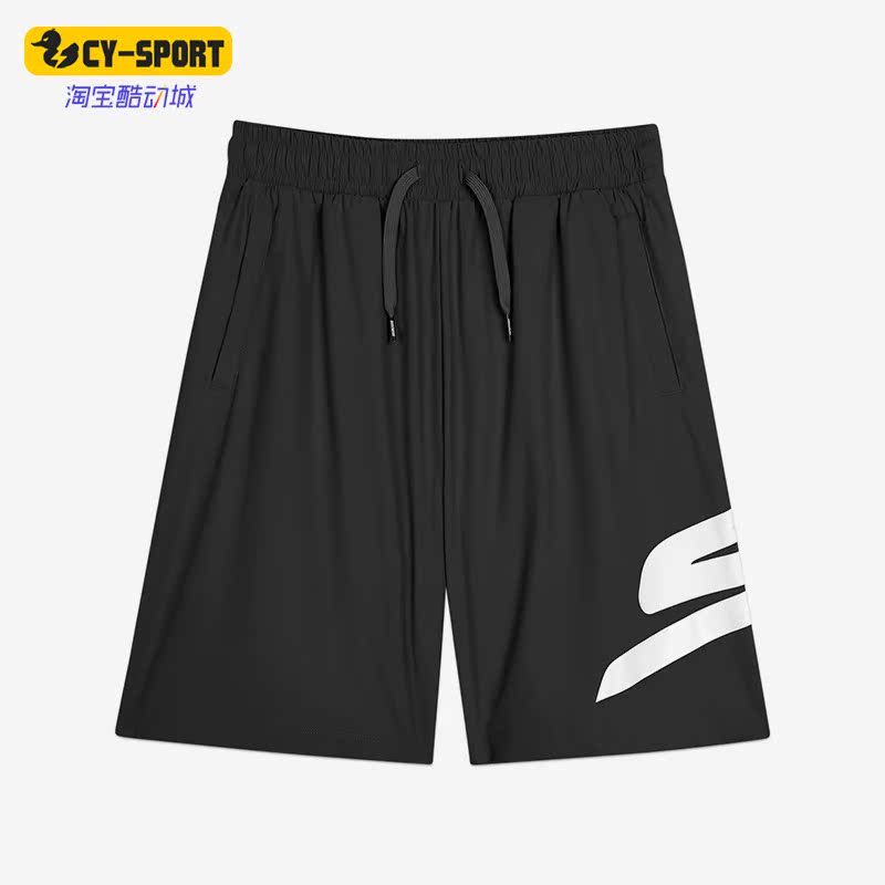 Skechers/斯凯奇正品夏季新款儿童系带宽松透气运动短裤