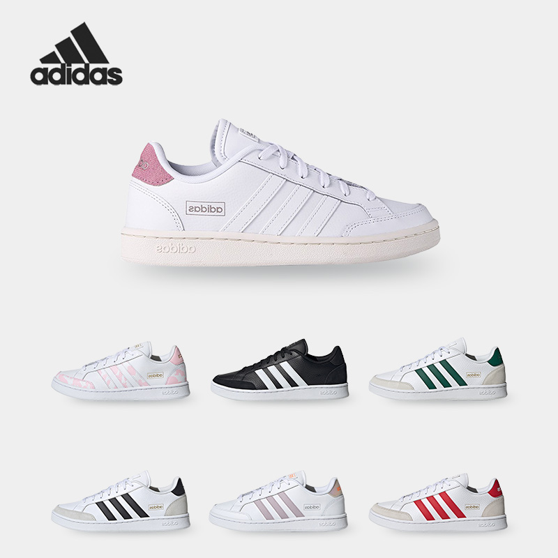 阿迪达斯男女网球风低帮运动鞋