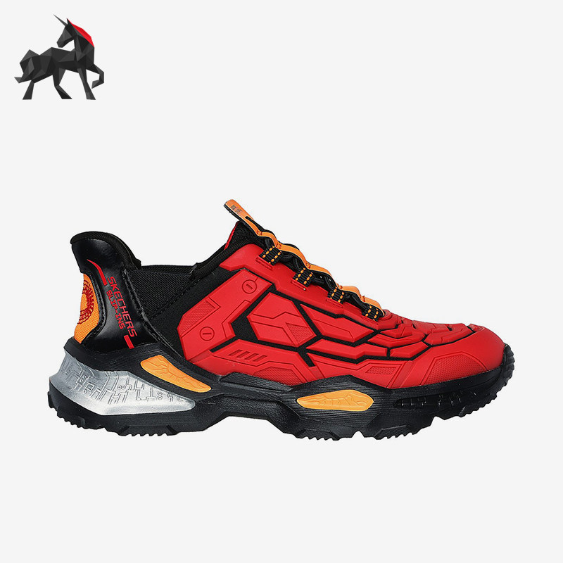 Skechers/斯凯奇正品春季男童舒适厚底轻便一脚蹬休闲鞋