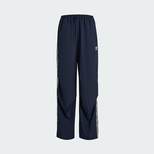 Adidas/阿迪达斯正品三叶草女士梭织宽松经典三条纹长裤KF9614